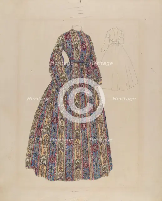Dress, c. 1937. Creator: Mae Szilvasy.