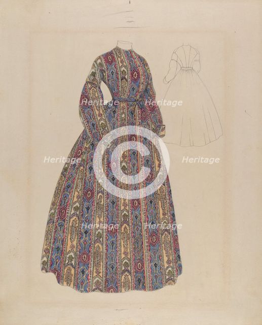 Dress, c. 1937. Creator: Mae Szilvasy.