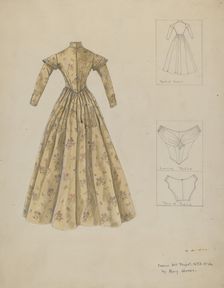 Dress, c. 1937. Creator: Mary E Humes