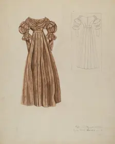 Dress, c. 1937. Creator: Mary E Humes