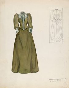 Dress, c. 1937. Creator: Mary E Humes
