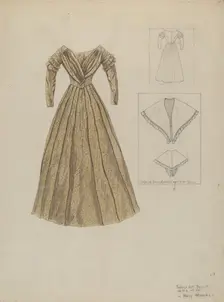 Dress, c. 1937. Creator: Mary E Humes