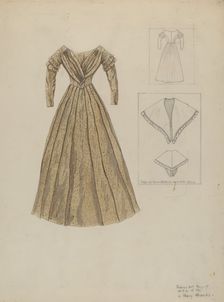 Dress, c. 1937. Creator: Mary E Humes