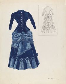 Dress, c. 1937. Creator: Mary E Humes
