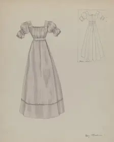 Dress, c. 1937. Creator: Mary E Humes