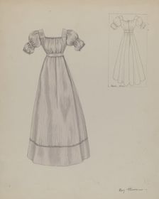 Dress, c. 1937. Creator: Mary E Humes