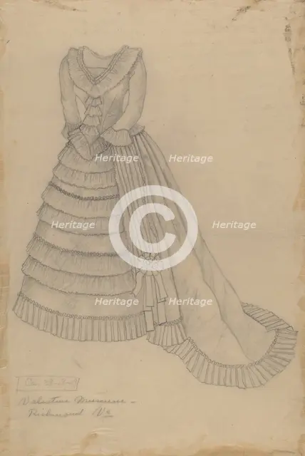Dress, c. 1937. Creator: Mary E Humes.