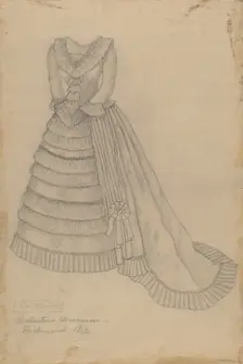 Dress, c. 1937. Creator: Mary E Humes