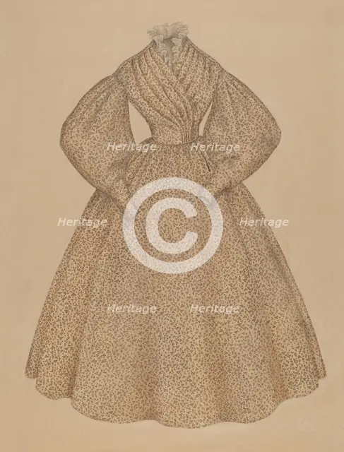 Dress, c. 1937. Creator: Melita Hofmann.