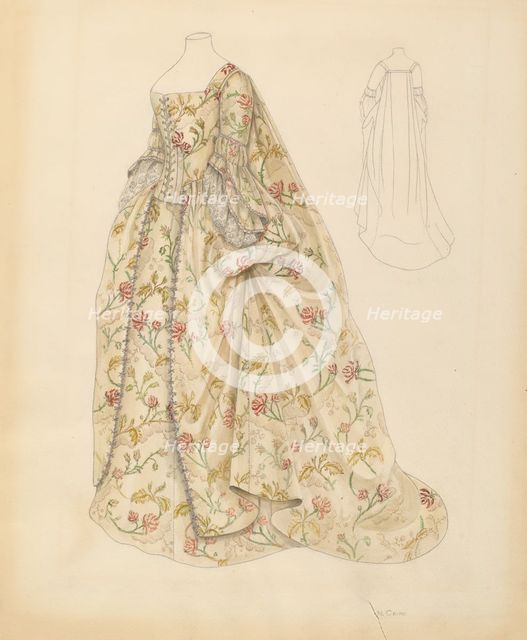 Dress, c. 1937. Creator: Nancy Crimi.