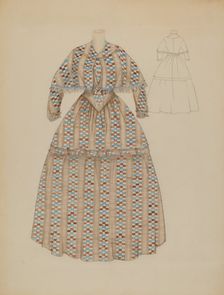 Dress, c. 1937. Creator: Nancy Crimi