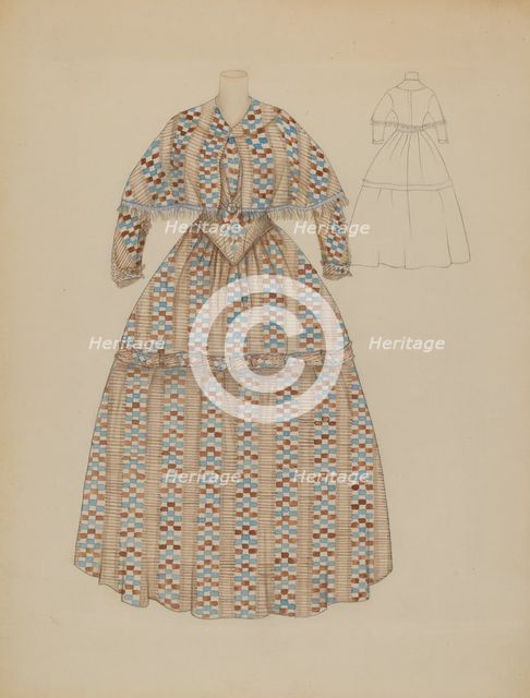Dress, c. 1937. Creator: Nancy Crimi.