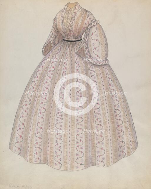 Dress, c. 1937. Creator: Roberta Spicer.