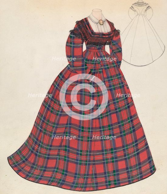 Dress, c. 1937. Creator: Roberta Spicer.