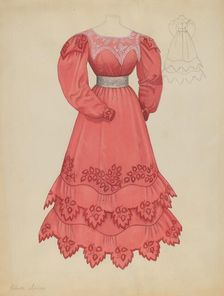 Dress, c. 1937. Creator: Roberta Spicer