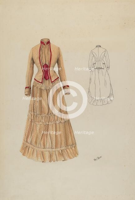 Dress, c. 1937. Creator: Ray Price.