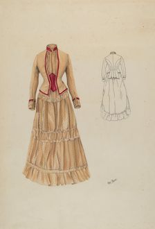Dress, c. 1937. Creator: Ray Price