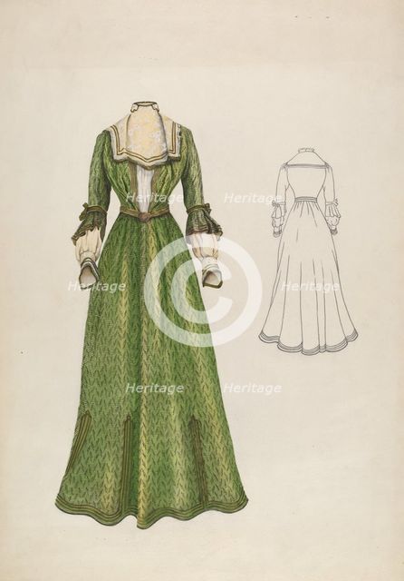 Dress, c. 1937. Creator: Ray Price.