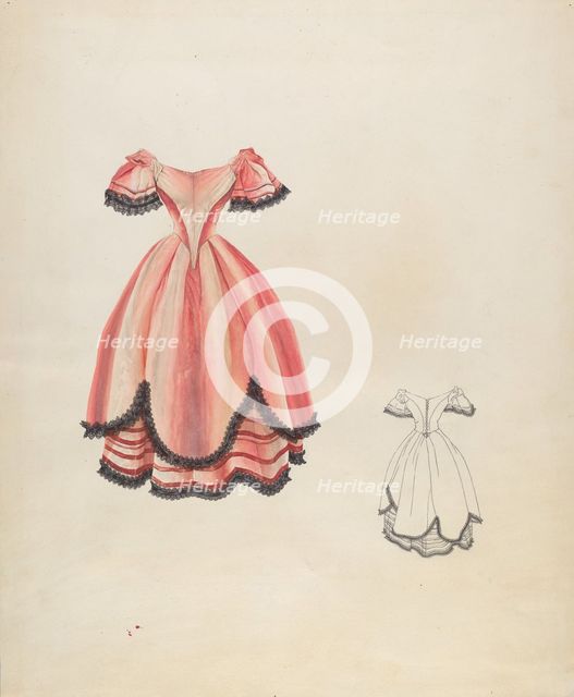Dress, c. 1937. Creator: Ray Price.