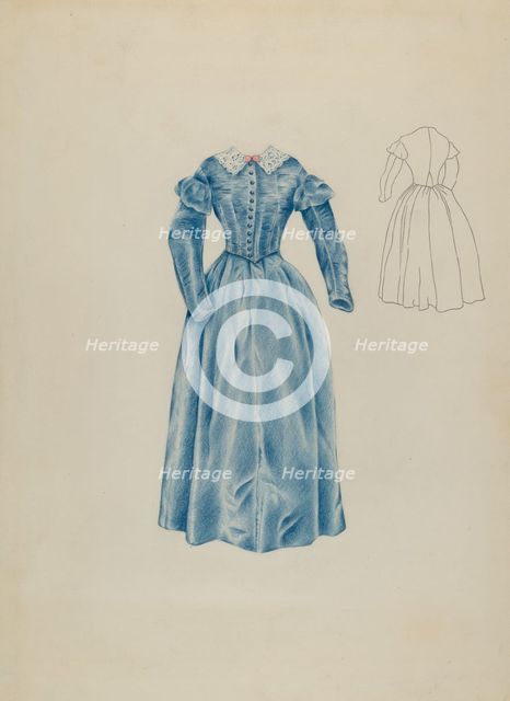 Dress, c. 1937. Creator: Ray Price.