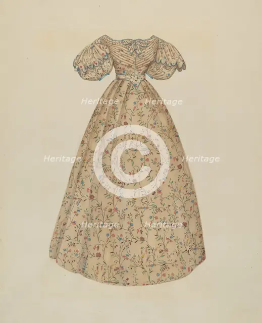 Dress, c. 1938. Creator: Catherine Fowler.