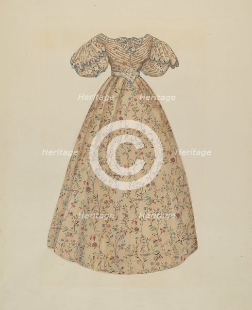 Dress, c. 1938. Creator: Catherine Fowler.