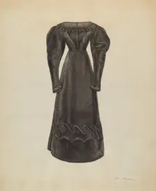 Dress, c. 1938. Creator: Bessie Forman