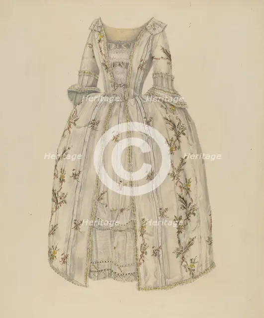 Dress, c. 1938. Creator: Bessie Forman.