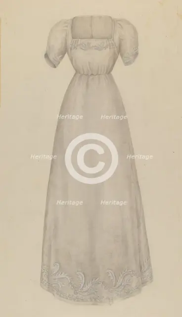 Dress, c. 1938. Creator: Bessie Forman.