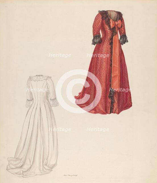 Dress, c. 1938. Creator: Hans Mangelsdorf.