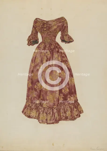 Dress, c. 1938. Creator: Irene Lawson.