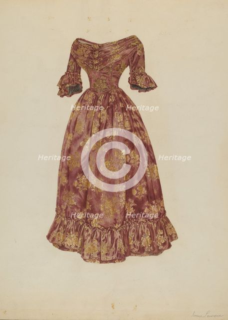 Dress, c. 1938. Creator: Irene Lawson.