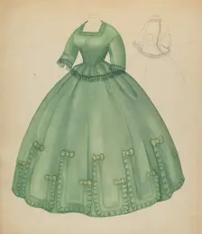 Dress, c. 1938. Creator: Jean Peszel
