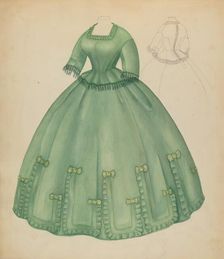 Dress, c. 1938. Creator: Jean Peszel
