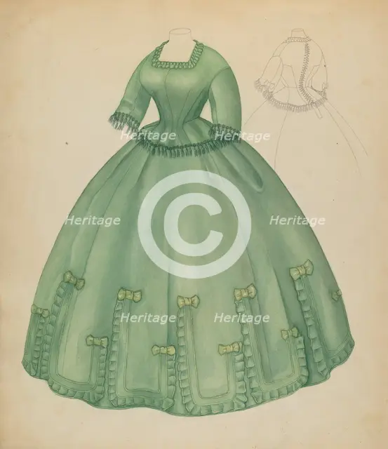Dress, c. 1938. Creator: Jean Peszel.