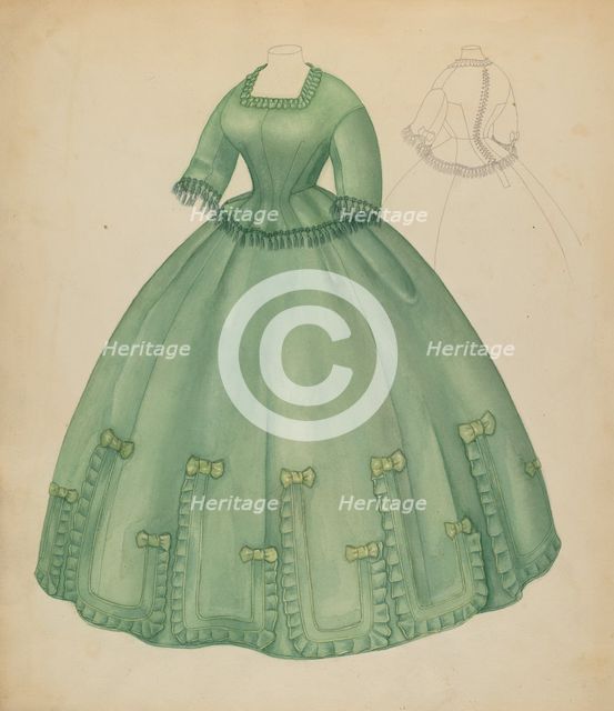 Dress, c. 1938. Creator: Jean Peszel.