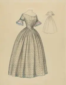 Dress, c. 1938. Creator: Jean Peszel