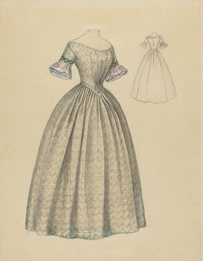 Dress, c. 1938. Creator: Jean Peszel