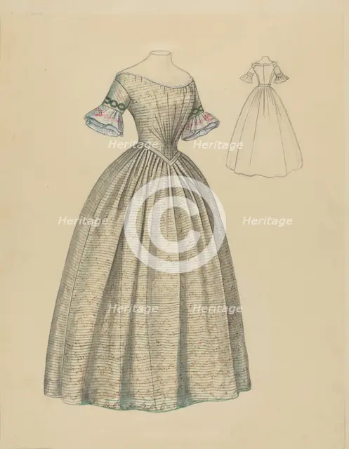 Dress, c. 1938. Creator: Jean Peszel.