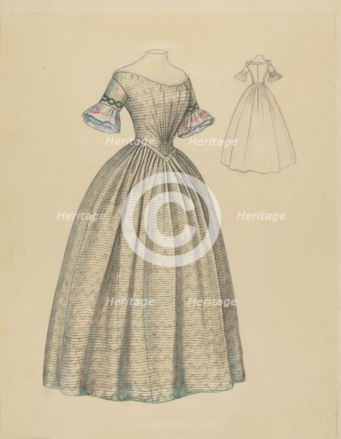 Dress, c. 1938. Creator: Jean Peszel.