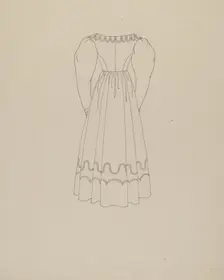 Dress, c. 1938. Creator: Julia Boyd