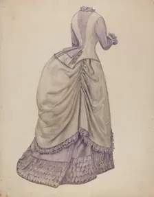 Dress, c. 1938. Creator: Julie C Brush