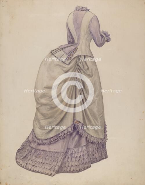 Dress, c. 1938. Creator: Julie C Brush.