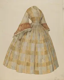 Dress, c. 1938. Creator: Julie C Brush