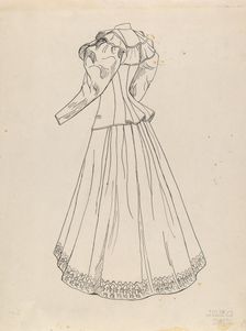 Dress, c. 1938. Creator: Julie C Brush