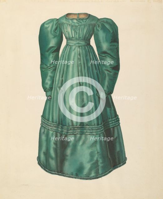 Dress, c. 1938. Creator: Nancy Crimi.