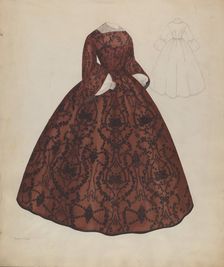 Dress, c. 1938. Creator: Nancy Crimi
