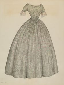 Dress, c. 1938. Creator: Nancy Crimi