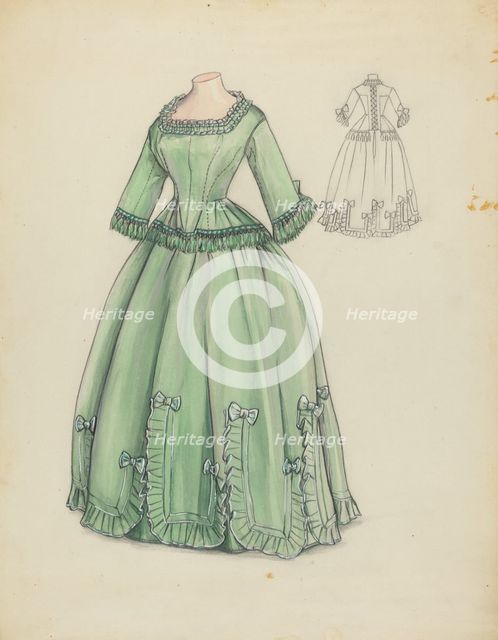 Dress, c. 1939. Creator: Jean Peszel.