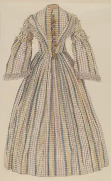 Dress, c. 1940. Creator: Frank M Keane